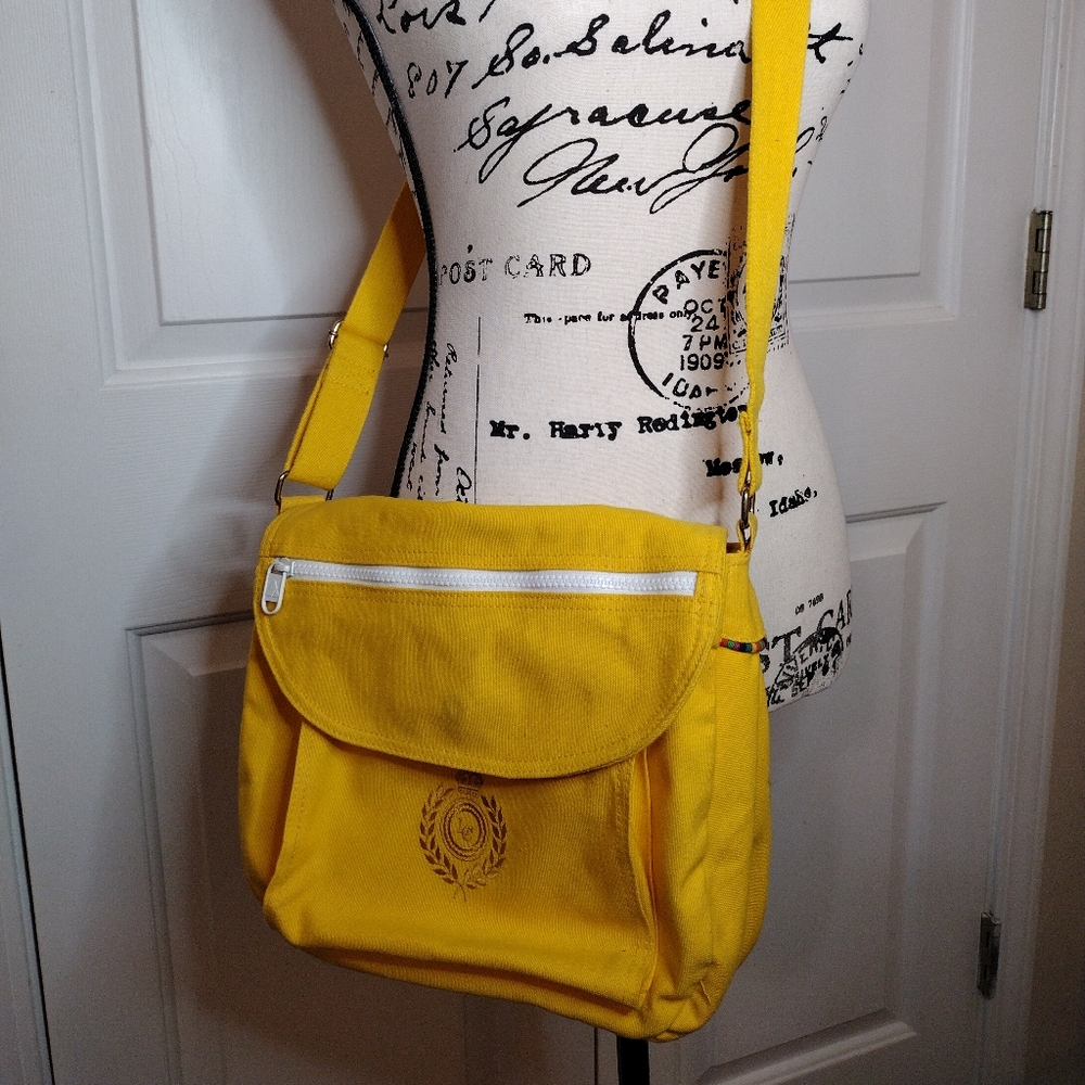 Liz Claiborne Vintage Yellow Satchel Purse